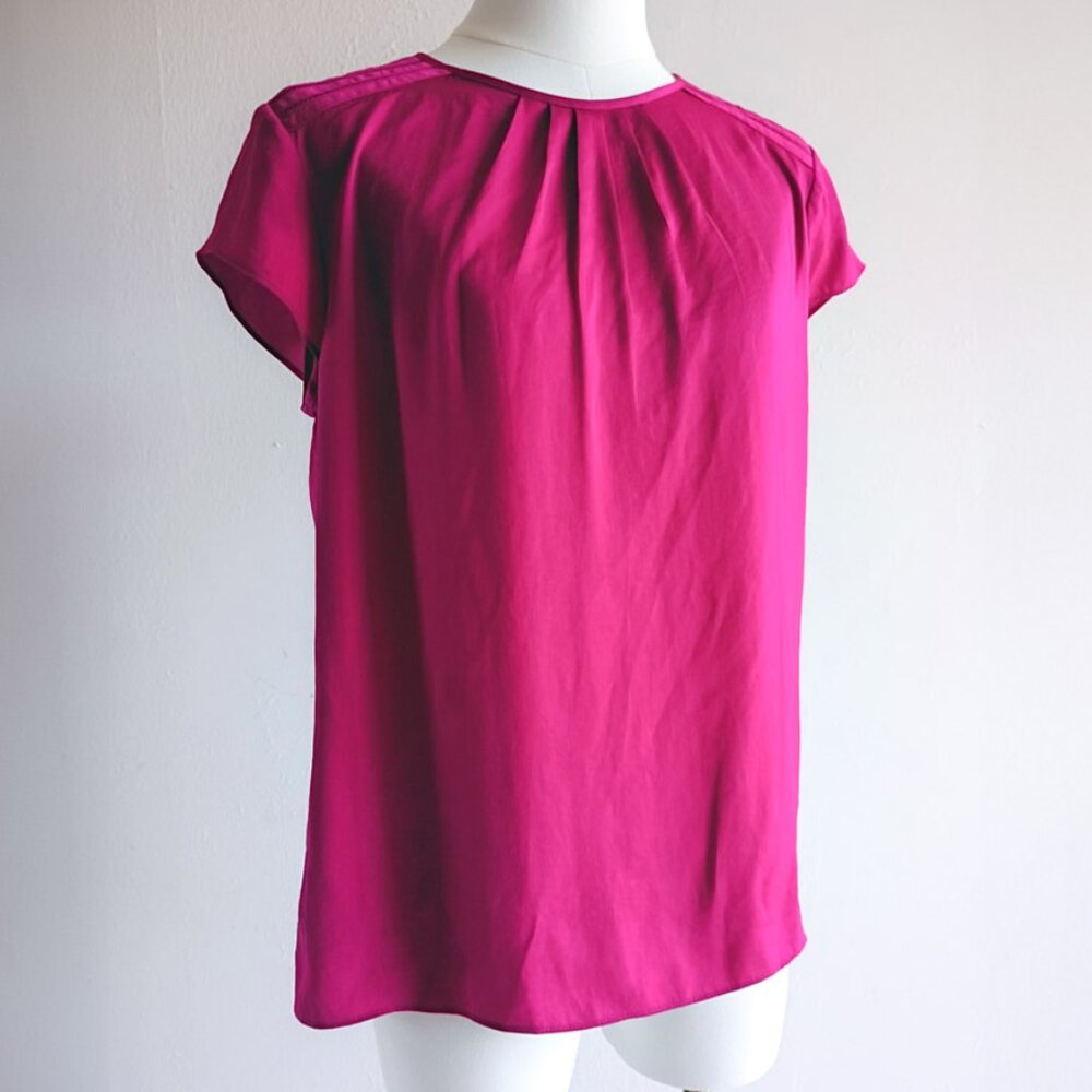 Banana Republic Fuchsia Petite Blouse S Banana Republic Bright Pink Top